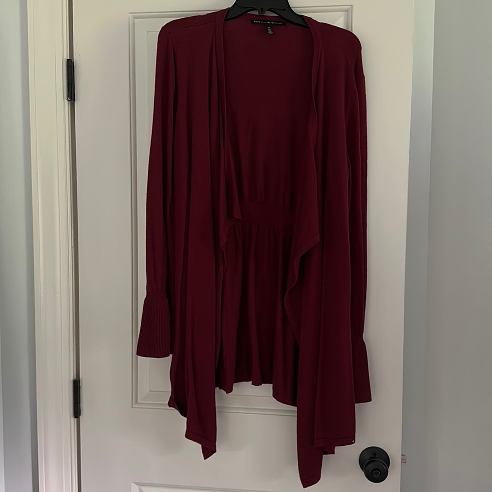 White House Black Market Maroon Sweater